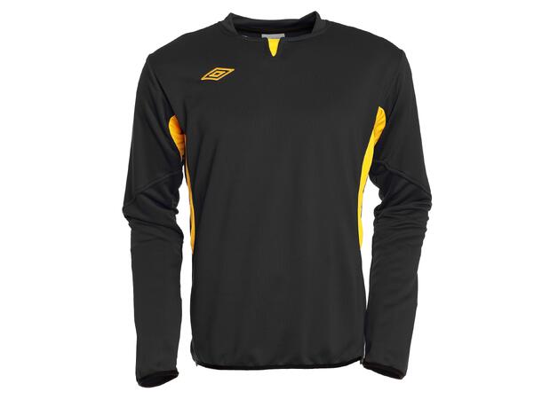 UMBRO Vision Tr Sweat jr Sort/Gul 152 Teknisk treningsgenser for barn 